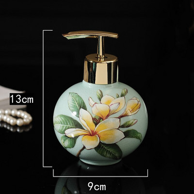 Sticlă de săpun din ceramică europeană Accesorii pentru baie Spumă Dozator de săpun Loțiune de bucătărie Dezinfectant pentru mâini Sticla de șampon de depozitare