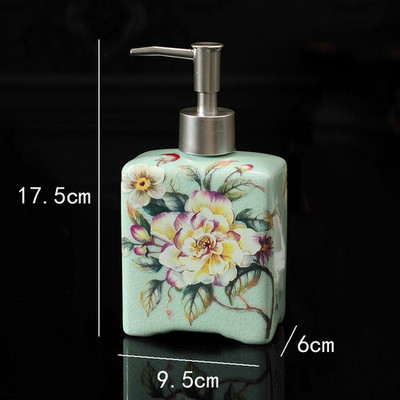 Sticlă de săpun din ceramică europeană Accesorii pentru baie Spumă Dozator de săpun Loțiune de bucătărie Dezinfectant pentru mâini Sticla de șampon de depozitare