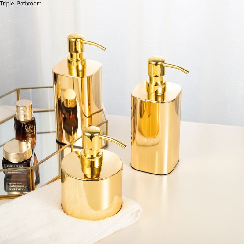 Nordic muilo dozatorius nerūdijančio plieno namų šampūnas dušo želė buteliukai apyrankės dozatorius vonios kambario priedai skysčio talpykla