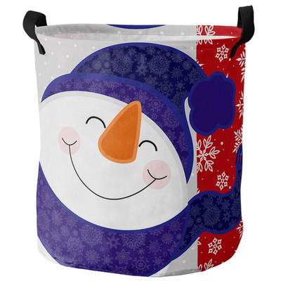 Kalėdų Senelio kalėdinis nešvarių skalbinių krepšelis Sulankstomas apvalus vandeniui atsparus namų organizatorius krepšelis Drabužiai Vaikų žaislų laikymo krepšelis