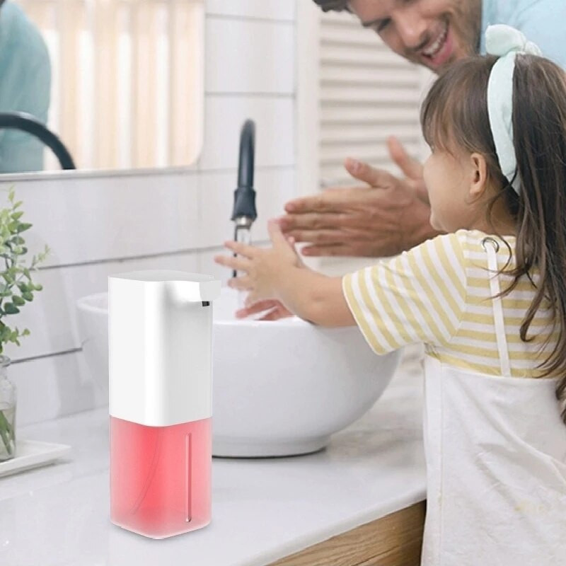Automatikus intelligens érzékelős folyékony szappanadagoló, érintés nélküli USB töltő Smart Foam Machine infravörös érzékelős kézi szappanadagoló