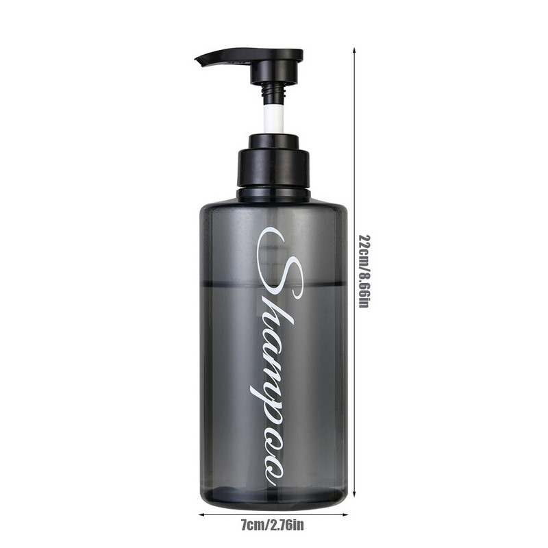 3 vonios muilo dozatorių rinkinys su iš anksto atspausdintu šampūno kondicionieriumi kūno prausimo laiškais su plastikiniu siurblio buteliuko dušo dozatoriumi