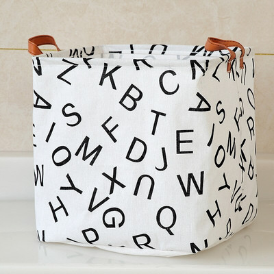 Összecsukható ruhatároló kosár Háztartási négyzet koszos ruhatáska pamut vászon szennyes kosár Különböző cikkek Gyermekjátékok Szervező