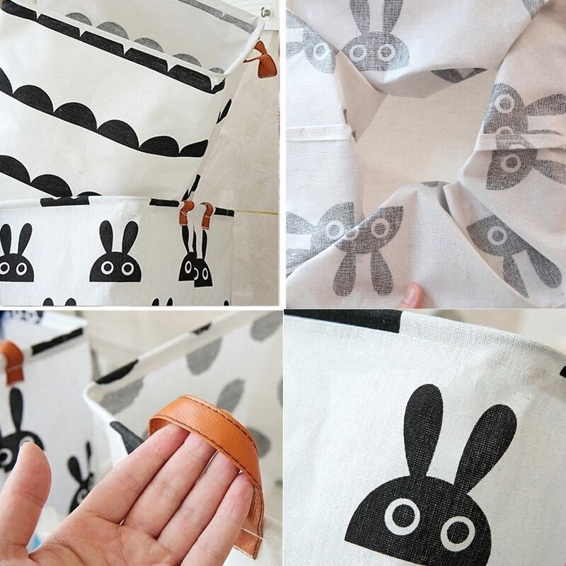 Összecsukható ruhatároló kosár Háztartási négyzet koszos ruhatáska pamut vászon szennyes kosár Különböző cikkek Gyermekjátékok Szervező