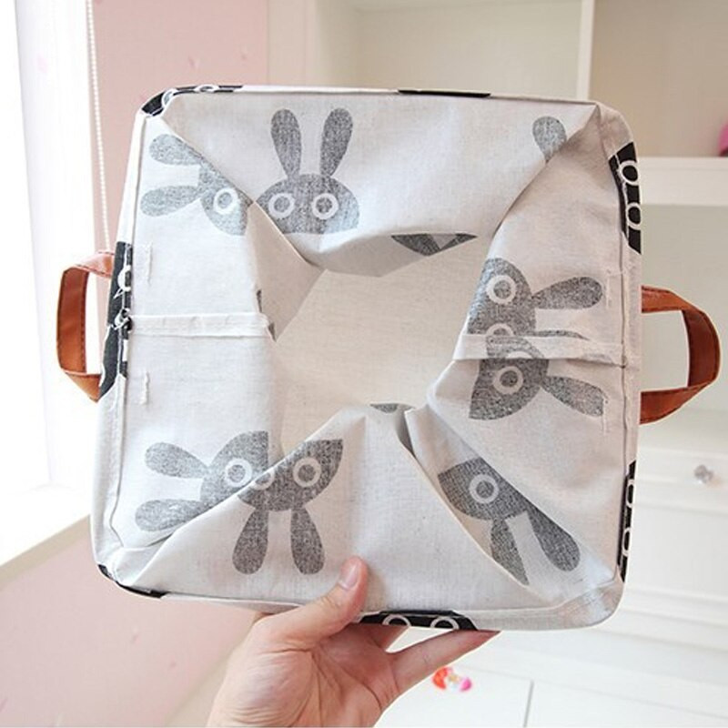 Összecsukható ruhatároló kosár Háztartási négyzet koszos ruhatáska pamut vászon szennyes kosár Különböző cikkek Gyermekjátékok Szervező