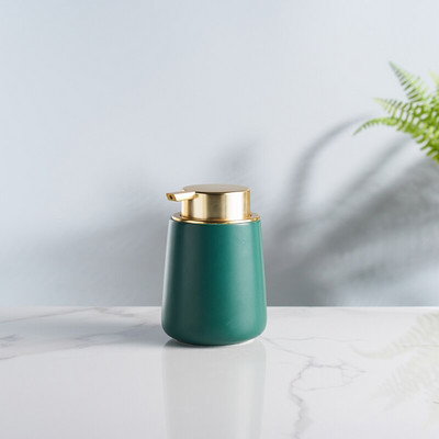 Golden Imitate márvány kerámia lotion palack nyomós típusú hordozható szappanadagoló sampon flakon tusfürdő tégely Fürdőszoba kellékek
