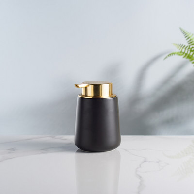 Golden Imitate márvány kerámia lotion palack nyomós típusú hordozható szappanadagoló sampon flakon tusfürdő tégely Fürdőszoba kellékek