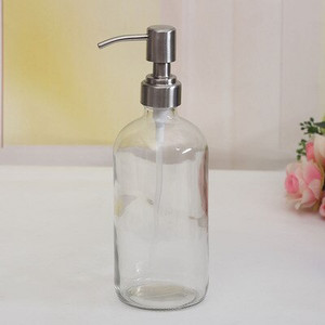 Скандинавска стъклена бутилка за лосион Бутилка за домашна баня Течен сапун Бутилка за шампоан Помпа за лосион Бутилка Държач за душ гел Празен контейнер