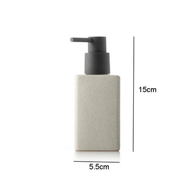 Keramika Vonios reikmenys Rankų dezinfekavimo priemonės buteliukas Kvadratinis losjono buteliukas Vonios kambario priedai Spauda skardinė Muilo skysčio talpykla