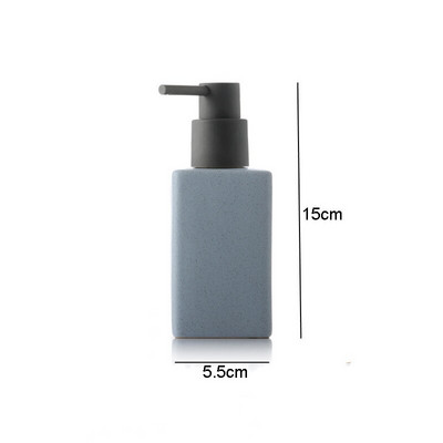 Keramika Vonios reikmenys Rankų dezinfekavimo priemonės buteliukas Kvadratinis losjono buteliukas Vonios kambario priedai Spauda skardinė Muilo skysčio talpykla