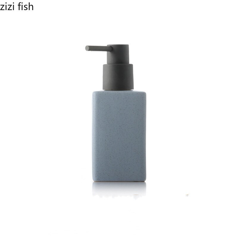 Keramika Vonios reikmenys Rankų dezinfekavimo priemonės buteliukas Kvadratinis losjono buteliukas Vonios kambario priedai Spauda skardinė Muilo skysčio talpykla