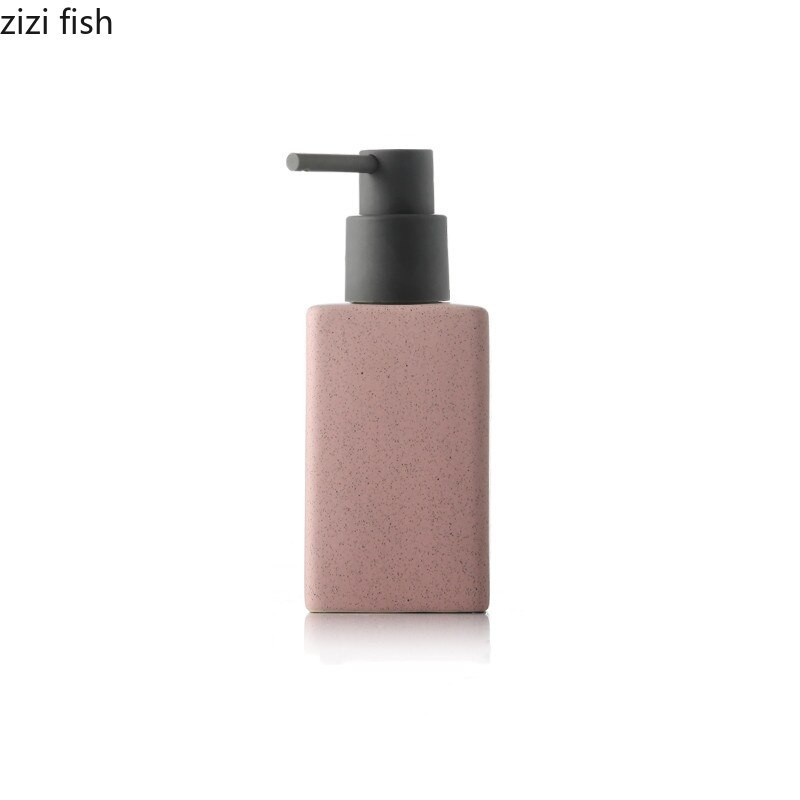 Keramika Vonios reikmenys Rankų dezinfekavimo priemonės buteliukas Kvadratinis losjono buteliukas Vonios kambario priedai Spauda skardinė Muilo skysčio talpykla