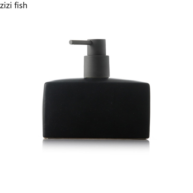 Paprastas stačiakampis keraminis nešiojamas muilo dozatorius šampūno buteliukas rankų dezinfekavimo indelis vonios kambario priedai 500 ml losjono buteliukas