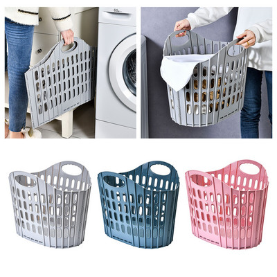 Folding Laundry Basket Laundry Hamper with Handles Durable for Dirty Clothes Toys Bedroom Dorm Easy Carry Waterproof