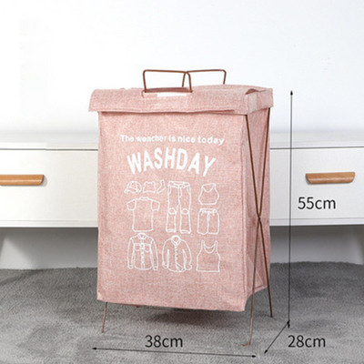 Skalbinių krepšelis Nešvarus audinys trukdo didelės talpos Šiaurės šalių minimalistinių drabužių žaislų laikymo dėžutė su dangteliu, daugiafunkcė, atspari vandeniui