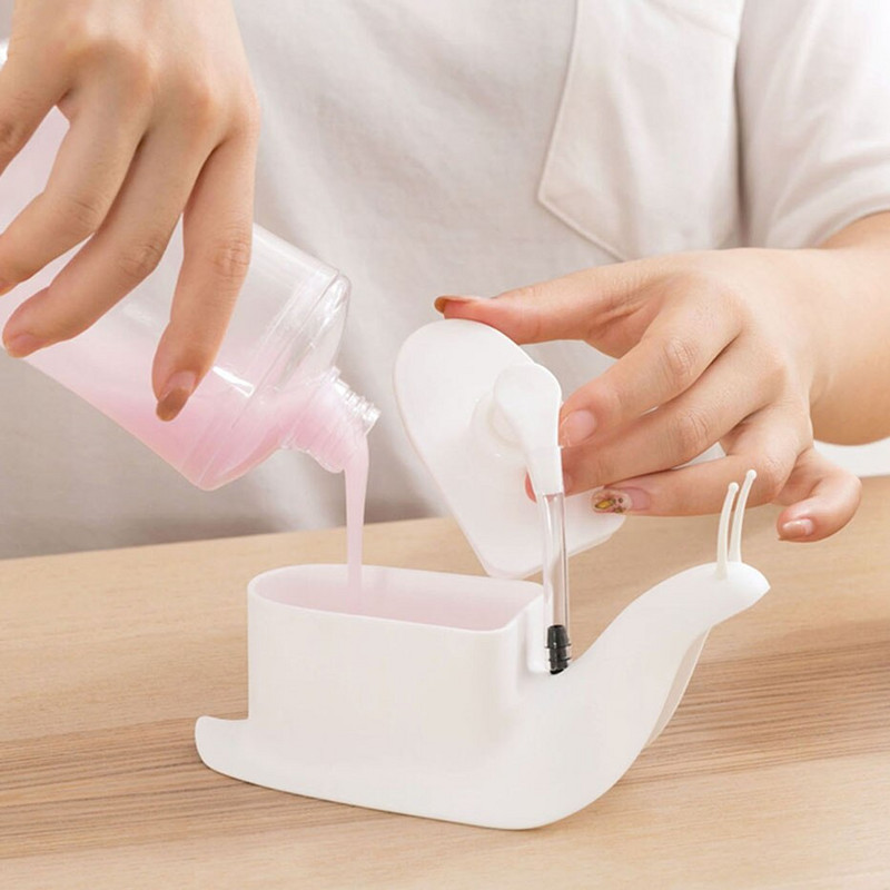 Aranyos csigaszappan adagoló kézi kézi mosószappan tartály doboz barkács festés tusfürdő fürdőszoba utántöltő üres palack