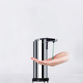 250 ml-es automatikus folyékony szappanadagoló Smart Sensor rozsdamentes acél sampon adagoló konyhai fürdőszobai kiegészítőkhöz