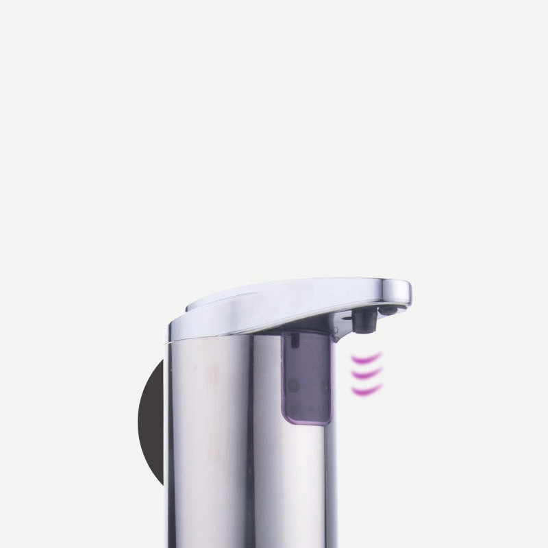 250 ml-es automatikus folyékony szappanadagoló Smart Sensor rozsdamentes acél sampon adagoló konyhai fürdőszobai kiegészítőkhöz