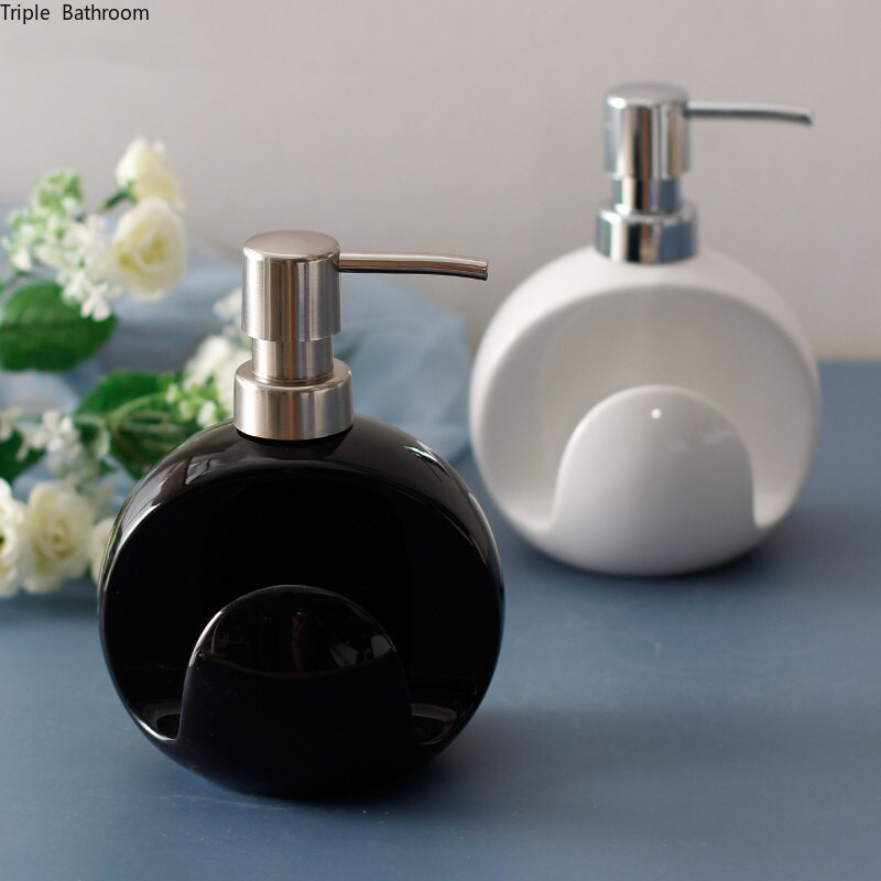 Kerámia szappanos üveg Essence flakon Folyékony hab Szappan adagoló Konyhai kézmosó adagoló samponos flakon Fürdőszoba Kiegészítők