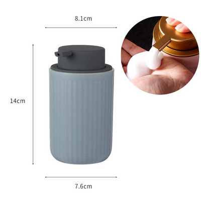 Керамични бутилки за баня Буркани с шампоан Балсам за коса Дозатори за течен сапун Стъклен празен контейнер Помпа Преса Аксесоари за баня