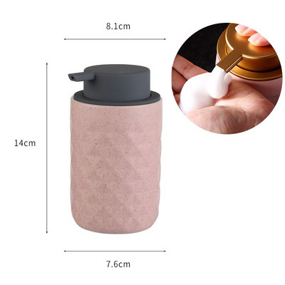 Керамични бутилки за баня Буркани с шампоан Балсам за коса Дозатори за течен сапун Стъклен празен контейнер Помпа Преса Аксесоари за баня