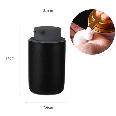 Керамични бутилки за баня Буркани с шампоан Балсам за коса Дозатори за течен сапун Стъклен празен контейнер Помпа Преса Аксесоари за баня