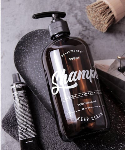 500 ml-es Boston Glass samponos flakonok egyszerű barna kézmosó testápoló krém tároló flakon Nordic Bath hajbalzsam alpalack