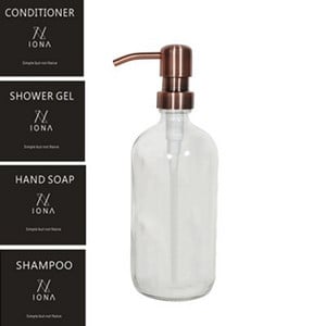 Sticlă de săpun de baie de 500 ml Sampon de uz casnic Gel de duș Recipient pentru loțiune de corp Sticla de sticlă goală tip împingere