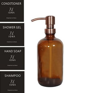 Sticlă de săpun de baie de 500 ml Sampon de uz casnic Gel de duș Recipient pentru loțiune de corp Sticla de sticlă goală tip împingere