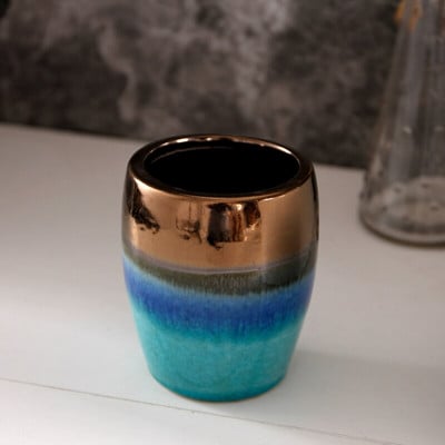 Prabangus Ice Crack Keraminis nešiojamas muilo dozatorius Muilo laikiklis Dantų šepetėlio laikiklis Dantų Puodelio Puodelis Vonios Priedai