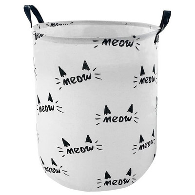 Višenamjenska Rainbow korpa za rublje Vodootporna pamučna košara za pohranu prljave odjeće Sklopivi organizator za igračke Kanta za spavaću sobu Kupaonica