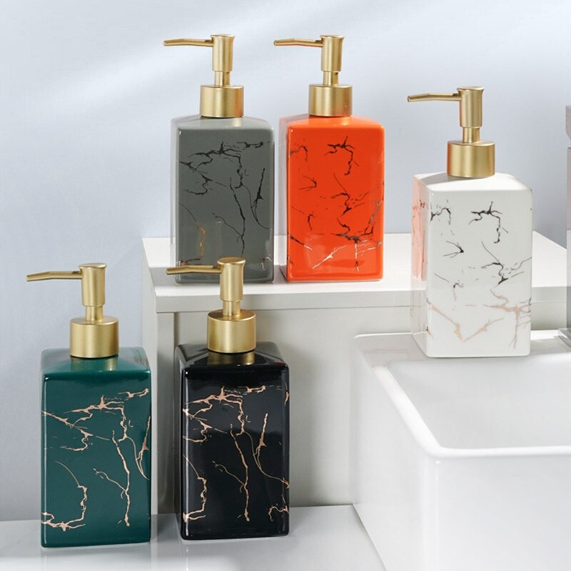 1 bucată dozator de săpun lichid, ceramică, pentru călătorie, toaletă portabilă, gel de duș, dozator de șampon, recipient pentru sticle, accesorii pentru baie