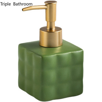 Бутилка за течен сапун Nordic Ceramics Бутилка с форма на кубче на Рубик Дозатор за сапун за ръце Празна бутилка с помпа Аксесоари за баня