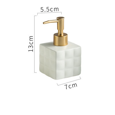 Nordic Ceramics folyékony szappanos palack Rubik kocka alakú kézi szappanadagoló palack Üres pumpás palack Fürdőszoba kiegészítők
