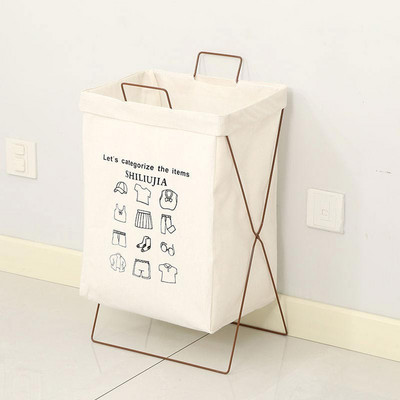 Összehajtható szennyeskosarak Vízálló mosodai akadály fogantyúval Nagy tárolótáska Piszkos ruhakosár Fürdőszoba Ruhatartó