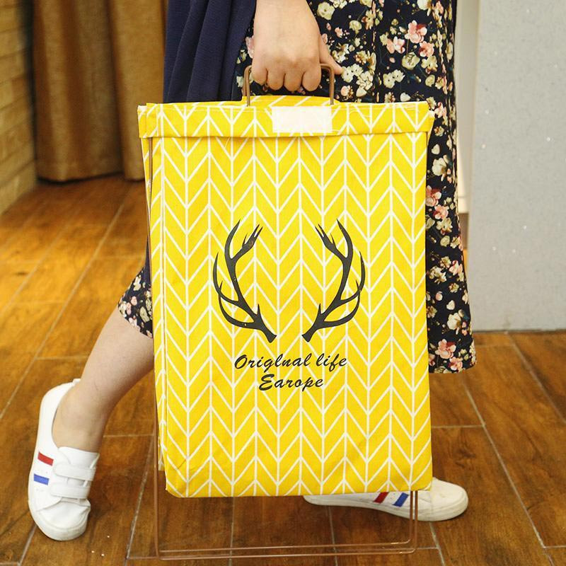 Összehajtható szennyeskosarak Vízálló mosodai akadály fogantyúval Nagy tárolótáska Piszkos ruhakosár Fürdőszoba Ruhatartó