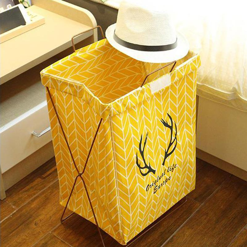 Összehajtható szennyeskosarak Vízálló mosodai akadály fogantyúval Nagy tárolótáska Piszkos ruhakosár Fürdőszoba Ruhatartó