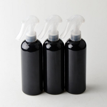3 τμχ/σετ 300ml Μαύρο επαναγεμιζόμενο άδειο μπουκάλι σπρέι Πόρπη χειρός Fine Mist Beauty Salon Μπουκάλια ψεκασμού Barber Εργαλεία για βάζο