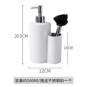 Keraminis losjono buteliuko muilo dozatorius Rankų dezinfekavimo priemonės buteliukas namuose Vonios reikmenys Muilo indų šampūno buteliukas Dvejos paskirties buteliukai