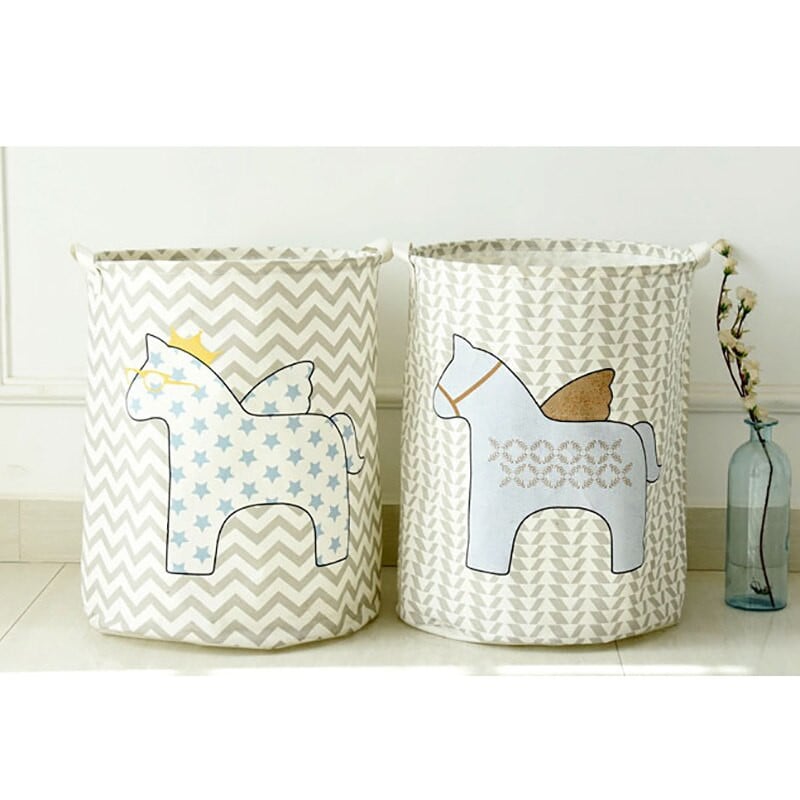 40*50cm Coș mare de rufe Coș de depozitare pentru jucării Coș de spălat haine murdare articole diverse Cutie coșuri de depozitare