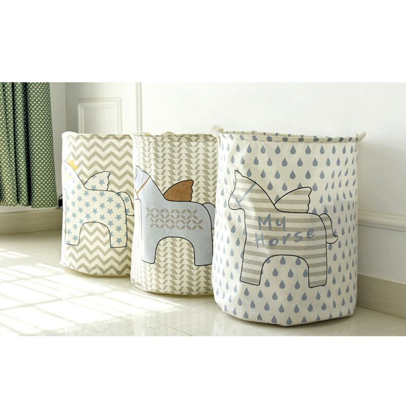 40*50cm Coș mare de rufe Coș de depozitare pentru jucării Coș de spălat haine murdare articole diverse Cutie coșuri de depozitare