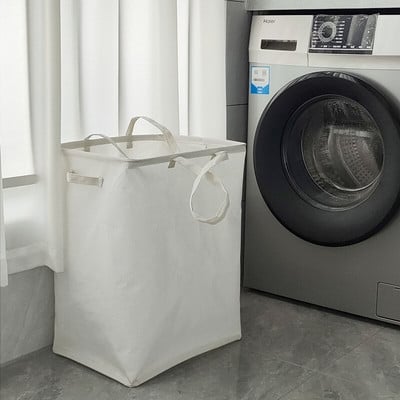 Medžiaginis skalbinių krepšelis Sulankstomas skalbinių gaubtas su rankenomis Žaislų organizatorius nešvarių drabužių kibiras 30x40x60 cm Cesto para Ropa