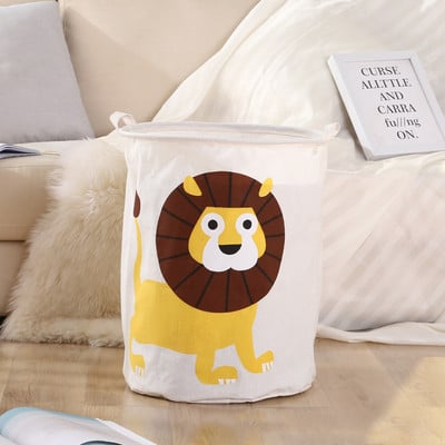 Coș de rufe super mare de 40x50cm, cu șnur, haine murdare, rotunde, jucării, găleată pliabilă anti-praf, coș mare pentru butoi de depozitare