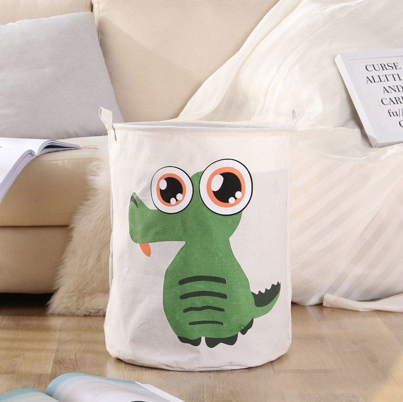 Coș de rufe super mare de 40x50cm, cu șnur, haine murdare, rotunde, jucării, găleată pliabilă anti-praf, coș mare pentru butoi de depozitare