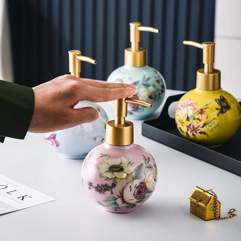 1vnt Keramikos skystas losjonas buteliukas šampūnas dušo želė dozuojamas buitinis vonios kambario priedai tualeto muilo dozatoriaus siurblys