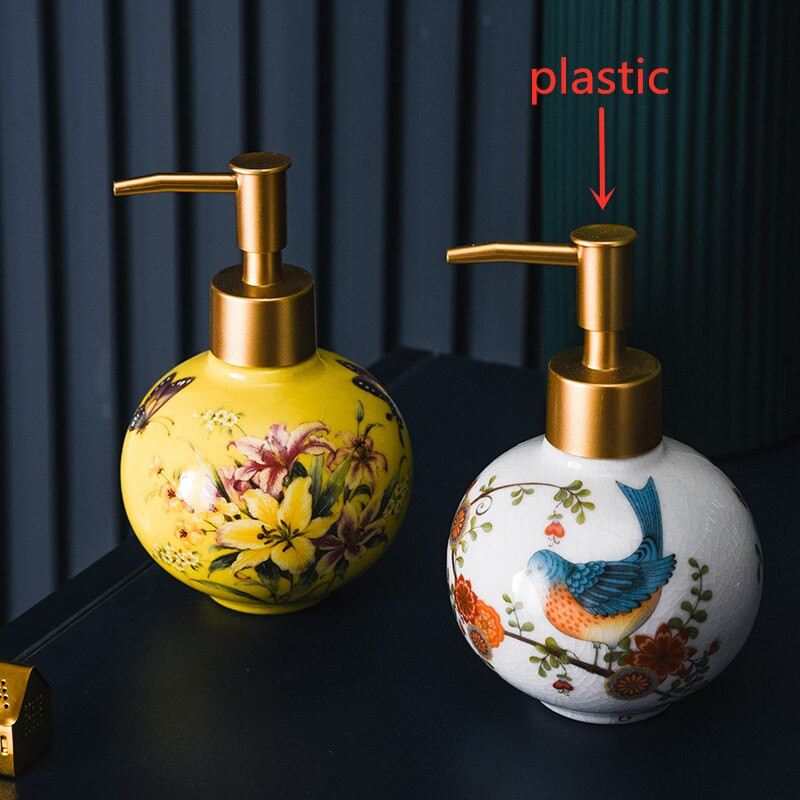 1vnt Keramikos skystas losjonas buteliukas šampūnas dušo želė dozuojamas buitinis vonios kambario priedai tualeto muilo dozatoriaus siurblys