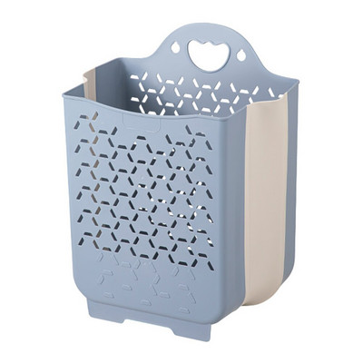 Fürdőszoba Falra szerelhető összecsukható koszos kosár nagy kapacitású piszkos ruhák tároló mosodai kosár Fürdőszoba tárolási kiegészítők