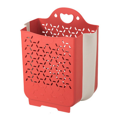 Fürdőszoba Falra szerelhető összecsukható koszos kosár nagy kapacitású piszkos ruhák tároló mosodai kosár Fürdőszoba tárolási kiegészítők