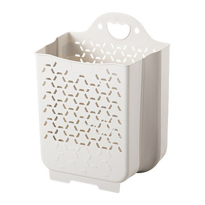 Fürdőszoba Falra szerelhető összecsukható koszos kosár nagy kapacitású piszkos ruhák tároló mosodai kosár Fürdőszoba tárolási kiegészítők