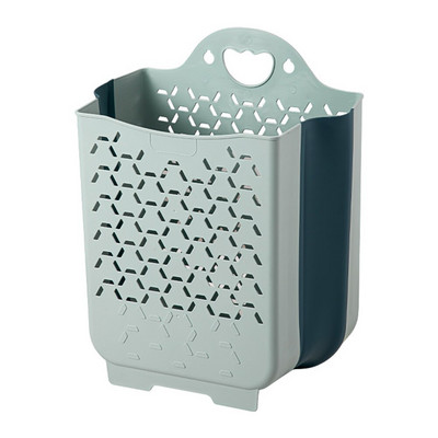 Fürdőszoba Falra szerelhető összecsukható koszos kosár nagy kapacitású piszkos ruhák tároló mosodai kosár Fürdőszoba tárolási kiegészítők